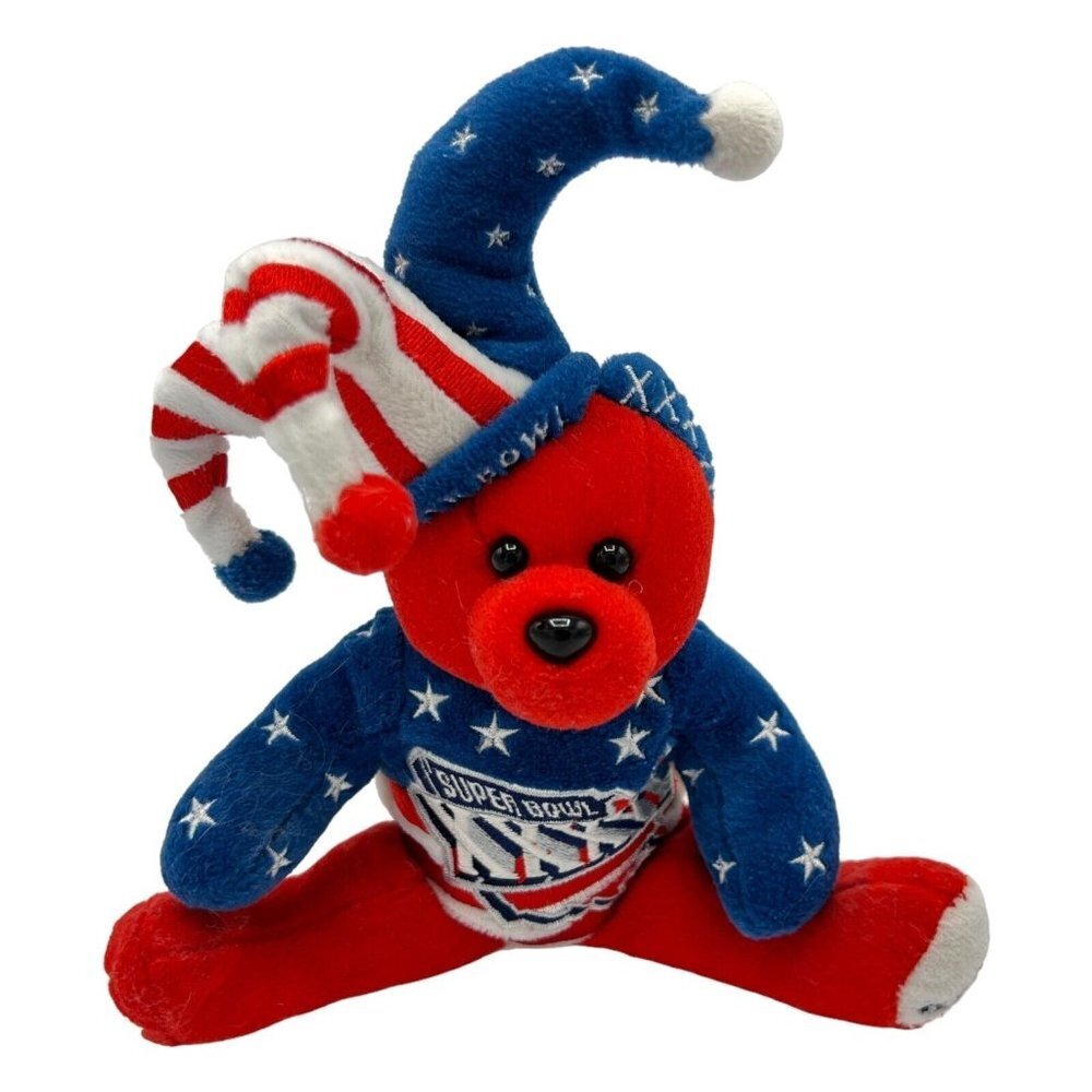 Super Bowl 36 XXXVI Limited Edition Patriots Plush Beanie Tom Brady First Title